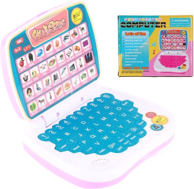 English learning small laptop for children. Boys and girls (random color) - Image 3