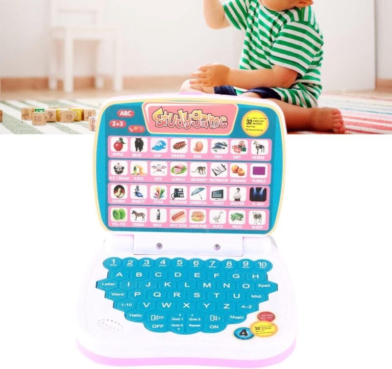 English learning small laptop for children. Boys and girls (random color) - Image 7