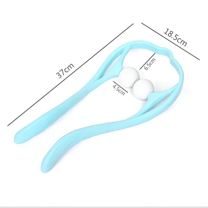 Manual Neck Massager For Cervical pain, deep Tissue | Handheld Massager Tool for Legs Waist Neck and Shoulder (Random color) - Image 5