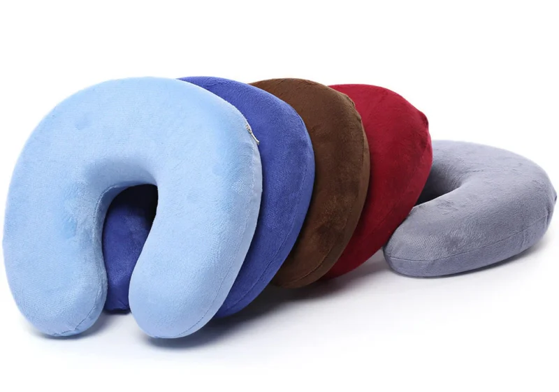 U Shaped Travel Neck Pillow Extremely Soft and Comfortable (Random Color) - Image 9