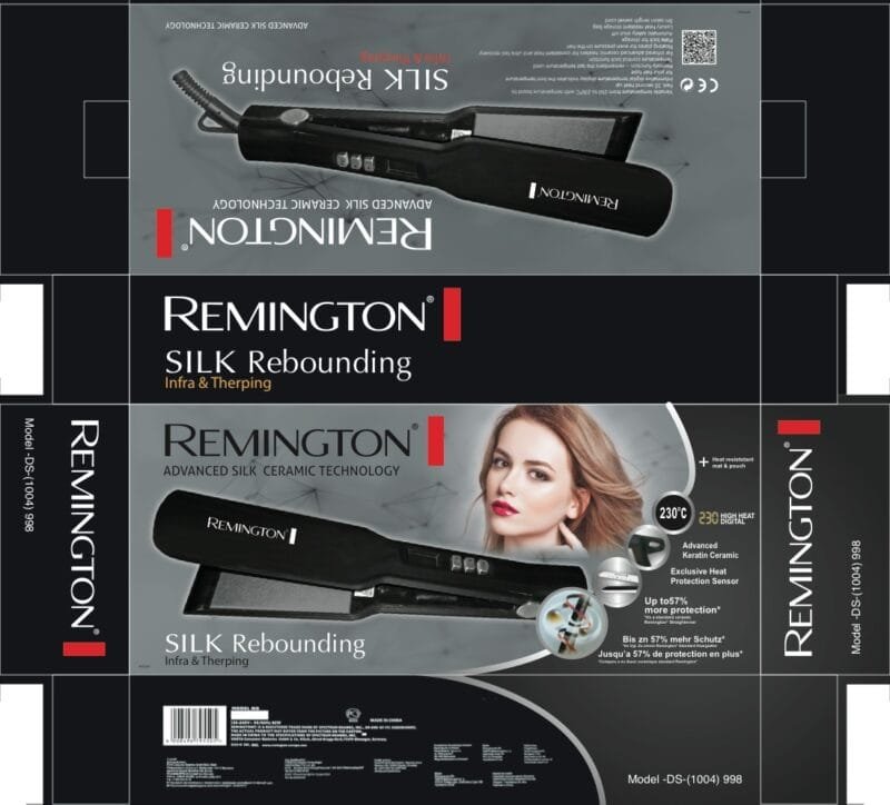 Hair straightener lcd display