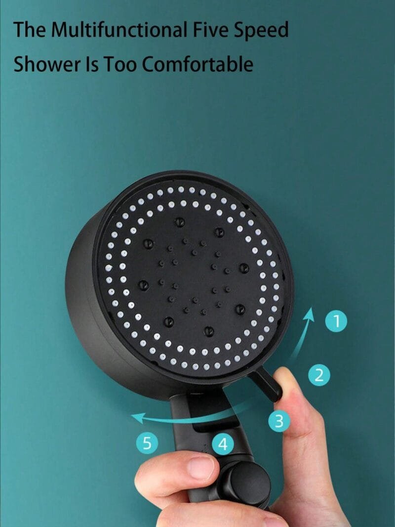 4 in 1 Multi-Functional Matte High-Pressure Shower Head | Adjustable Water Flow And Pressure (random color) - Image 6