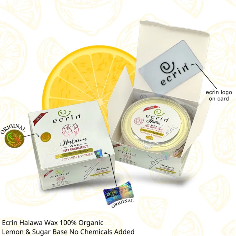 ECRINCOSMETICS  Ecrin Organic Halawa Wax - 100% Lemon & Sugar Base - Image 10