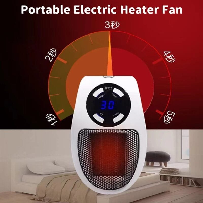 Portable Electric Heater Fan Heater Electric Ceramic Fan Energy-Saving Heater Safe Quiet Heating Fan room for Winter. - Image 8