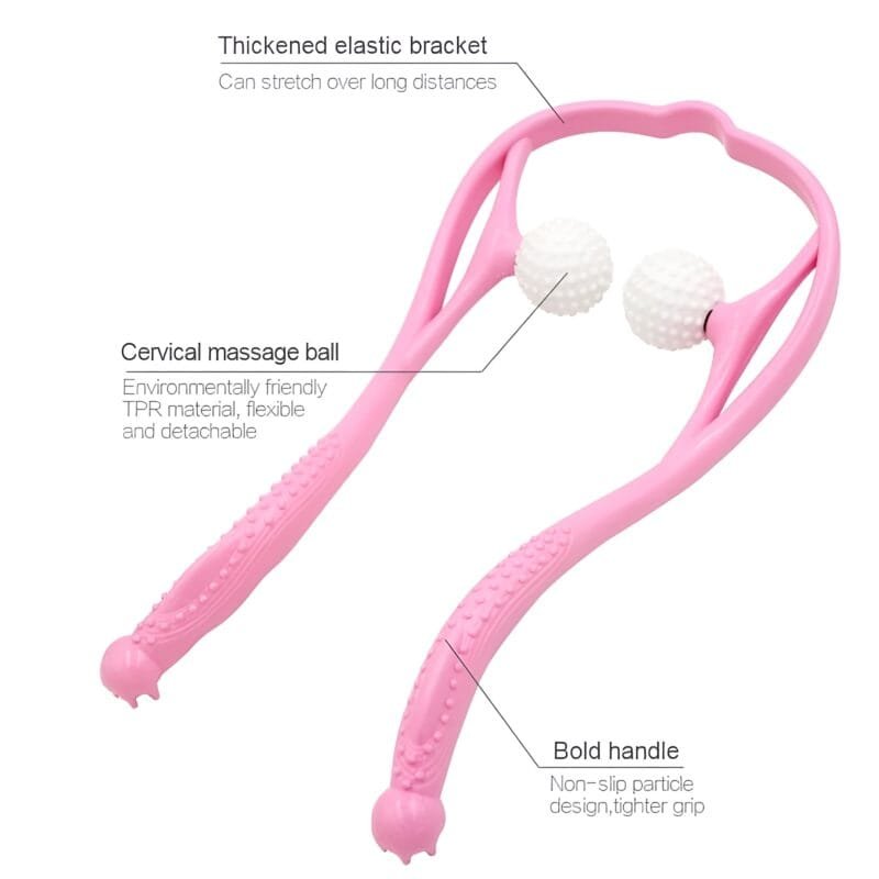 Manual Neck Massager For Cervical pain, deep Tissue | Handheld Massager Tool for Legs Waist Neck and Shoulder (Random color) - Image 6