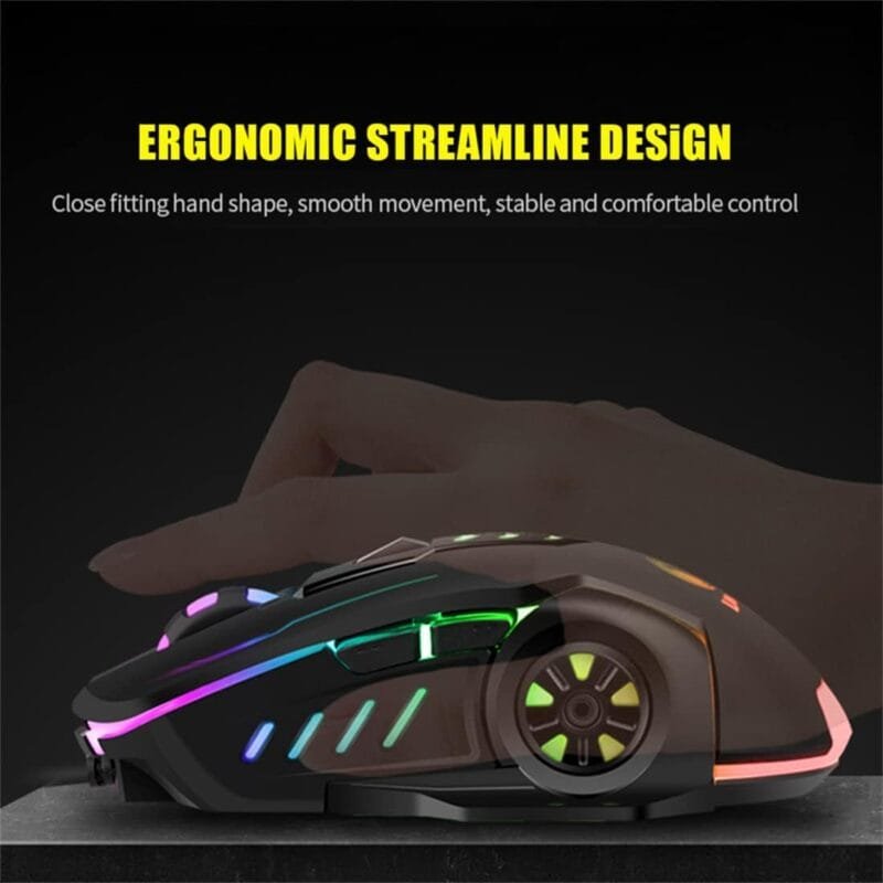 Gaming Glowing Mouse Backlit E-sports Colorful LED Light Mouse For Laptop PC Computer Gamer - Image 8