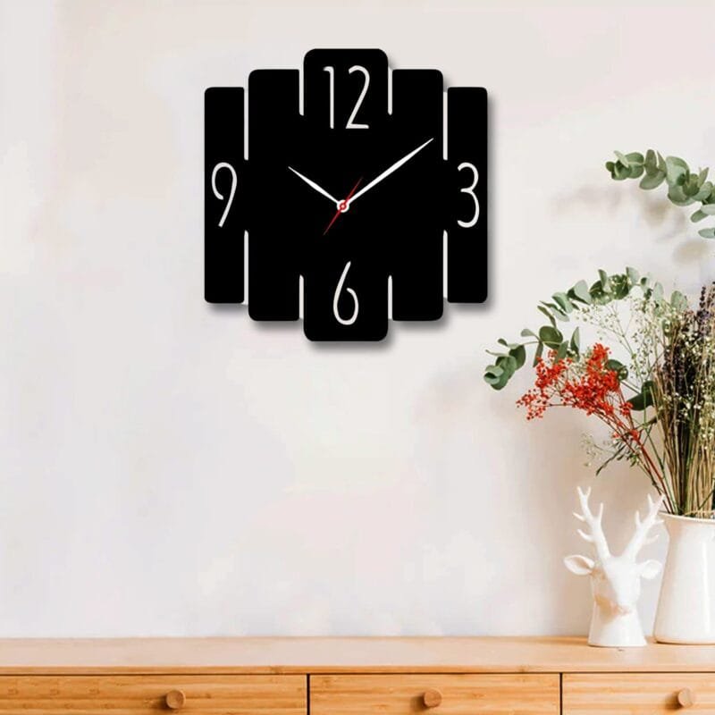 3D Beautiful Wooden Wall Clock for Home & Office, Decorative Designer Wall Clock - Image 3