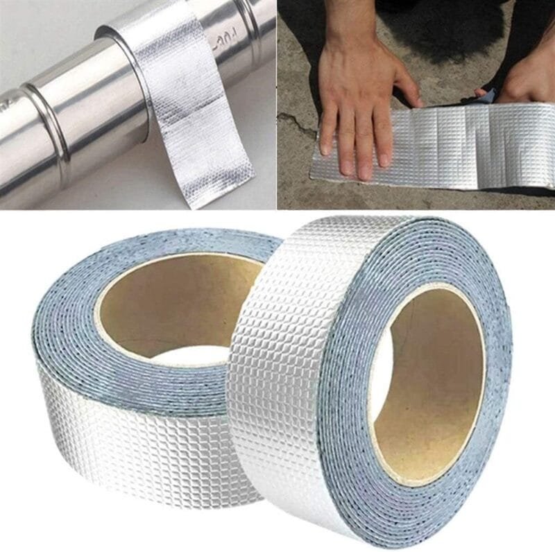 Aluminum Foil Tape  Waterproof Leakage  Strong Self-Adhesive Repair , Window Sill Gap, Pipe Rupture, Surface Crack, Home Renovation