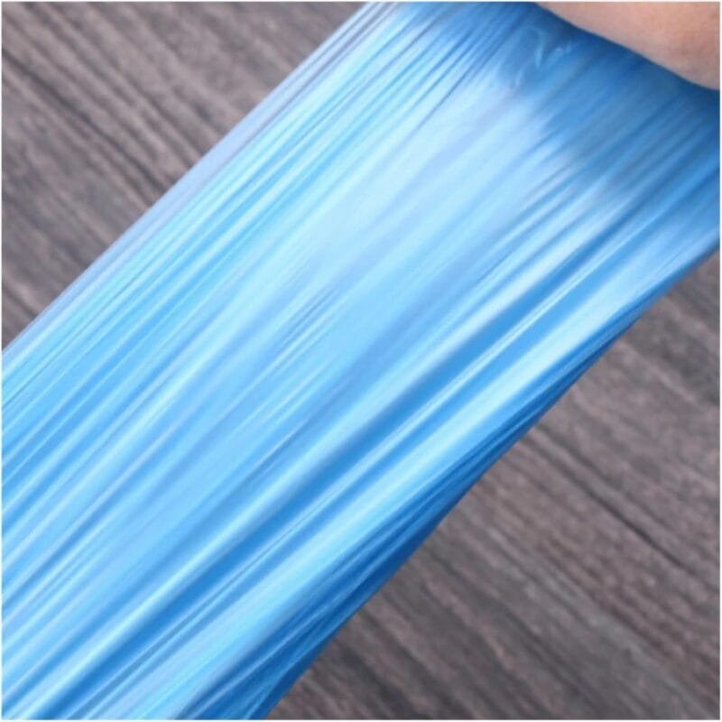 5-Roll Disposable Garbage Bags Waste Trash Can Bags Household Flat Mouth Bin Bag Thickened Cleaning Storage Plastic Bag (Random Color) - Image 2