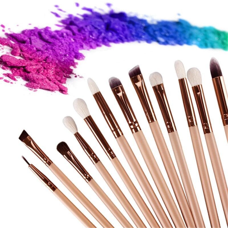 Make Up Eye Brushes Set, Lover Bar 15pcs Makeup Brush- with Travel Organizer  with pouch(random color) - Image 4