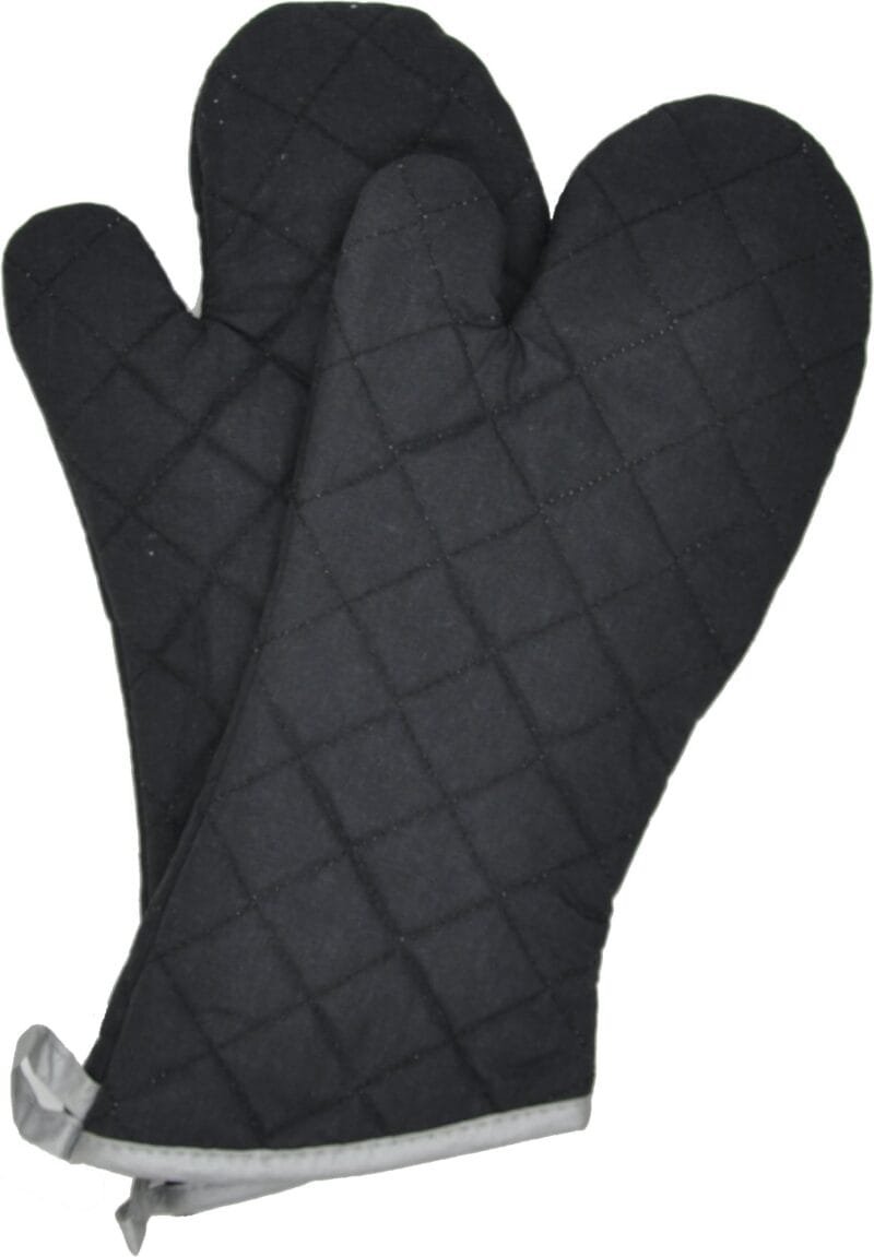 Kitchen Cotton Oven Glove Heat Resistant Gloves Flame Retardant Kitchen and BBQ Heavy Duty Burn Protection Quilted Mitt (Random Color) - Image 2