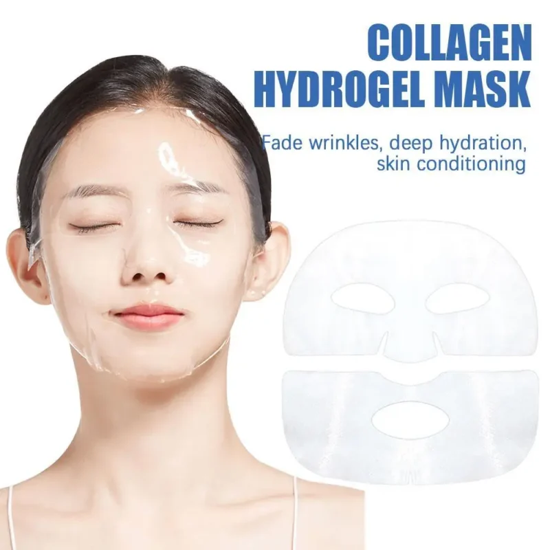 Collagen Face Mask Deep Moisturizing Protein Hydrogel Soft Mask | collagen filler collagen instant facial mask - Image 9