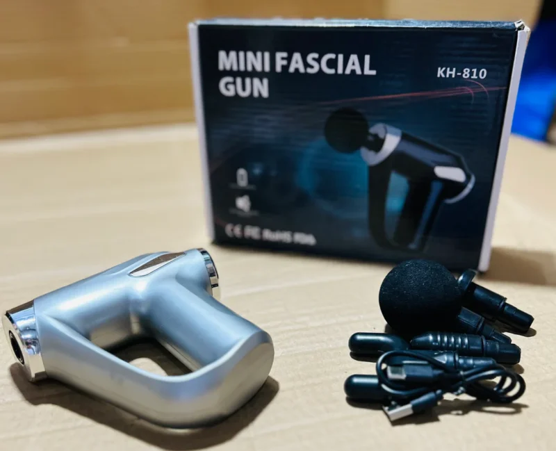 New Imported KH-810 Mini Facial Gun Rechargeable Handheld Muscle Massager (random color) - Image 7