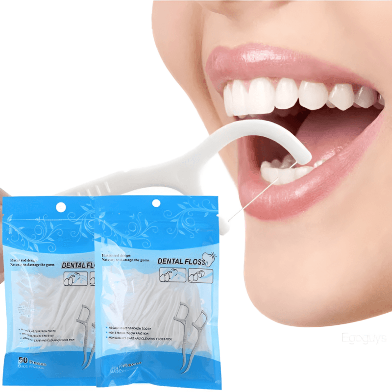 Tooth Cleaning Dental Floss Toothpicks Plaque Remover Plastic Set for Clean Teeth | Fresh Breath and Healthy Gums