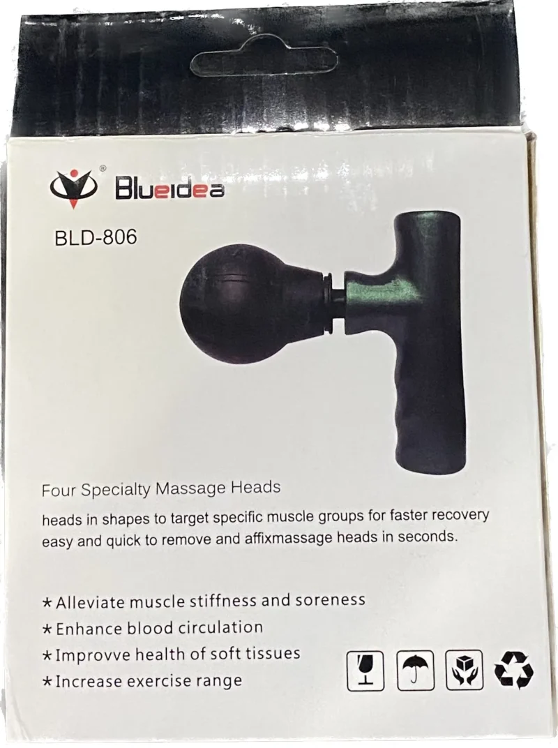 Black Mini Fascial Gun Deep Muscle Massager Mini Head and Face Massager Portable Suitable For Gym - Image 4