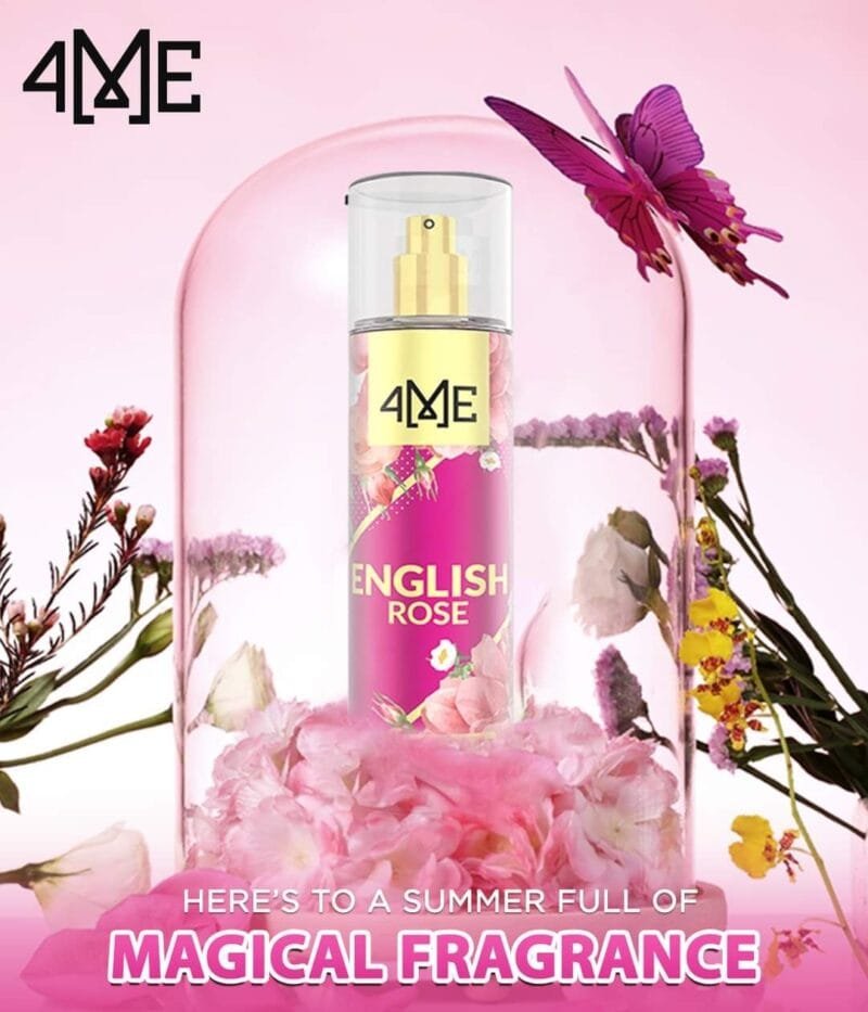 4Me English Rose Roll On Deodorant 50ML - Image 3