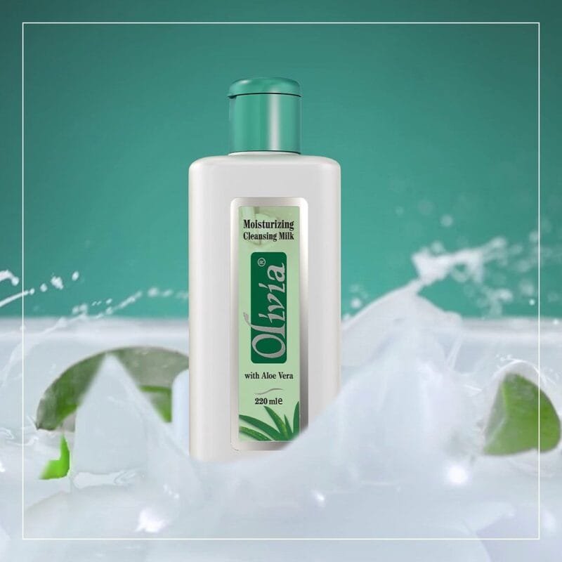 Olivia Moisturizing Cleansing Milk Lotion with aloe vera - 220ml - Image 2