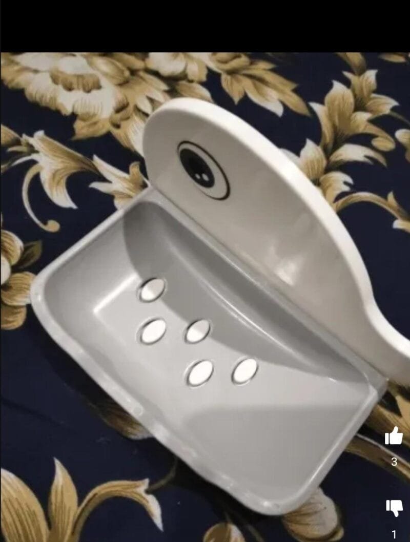 Fish-Shaped Double-Layer Adhesive Waterproof Soap Bar Holder Stand Rack For Bathroom, Shower, And Kitchen Walls (Pieces 1)( random color) - Image 2
