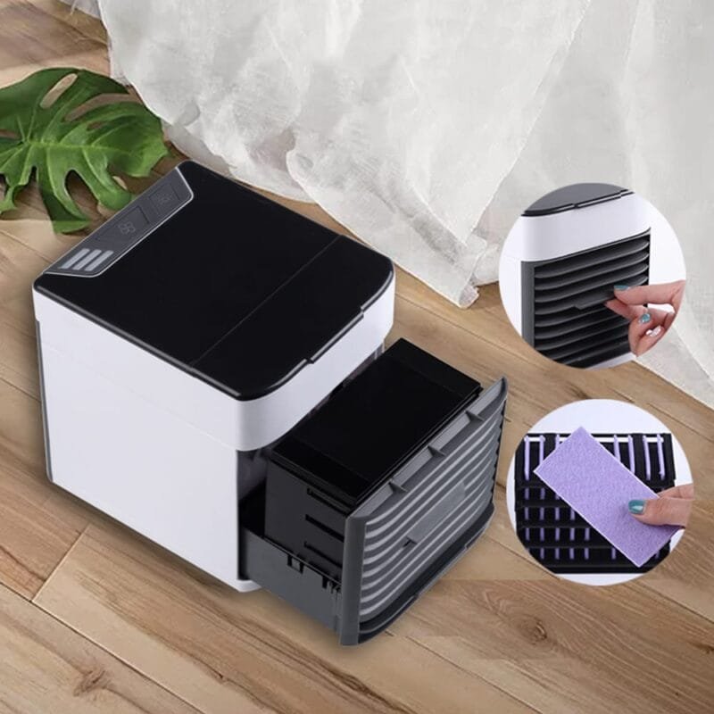 Mini air conditioning cooling fan multifunction usb new household portable air conditioner humidifier strong wind | protable fan | portable air cooler (usb Operated) (random color) - Image 11