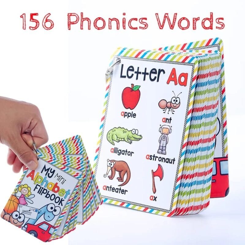 My Mini Alphabet Flipbook | ABC English Alphabet Letters Child Flash Cards Baby Learning Toys Kids Gift Pre-Kindergarten - Image 8