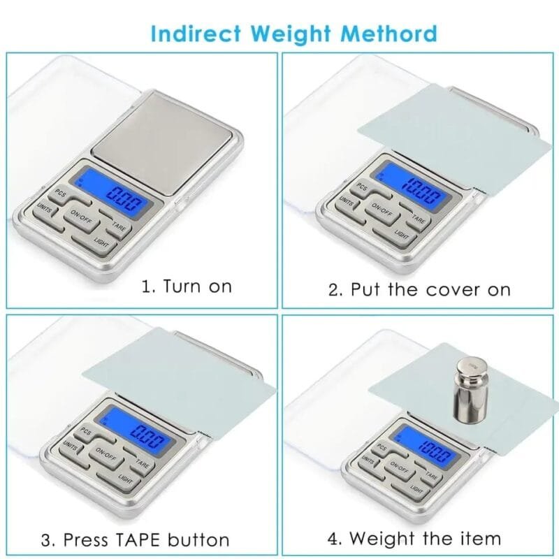 Mini Electronic Scales High Precision Pocket Digital Scale for Gold Sterling Jewelry Balance Gram For Kitchen Scale 500gx0.1g - Image 5