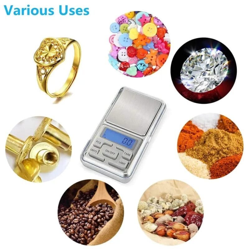 Mini Electronic Scales High Precision Pocket Digital Scale for Gold Sterling Jewelry Balance Gram For Kitchen Scale 500gx0.1g - Image 4