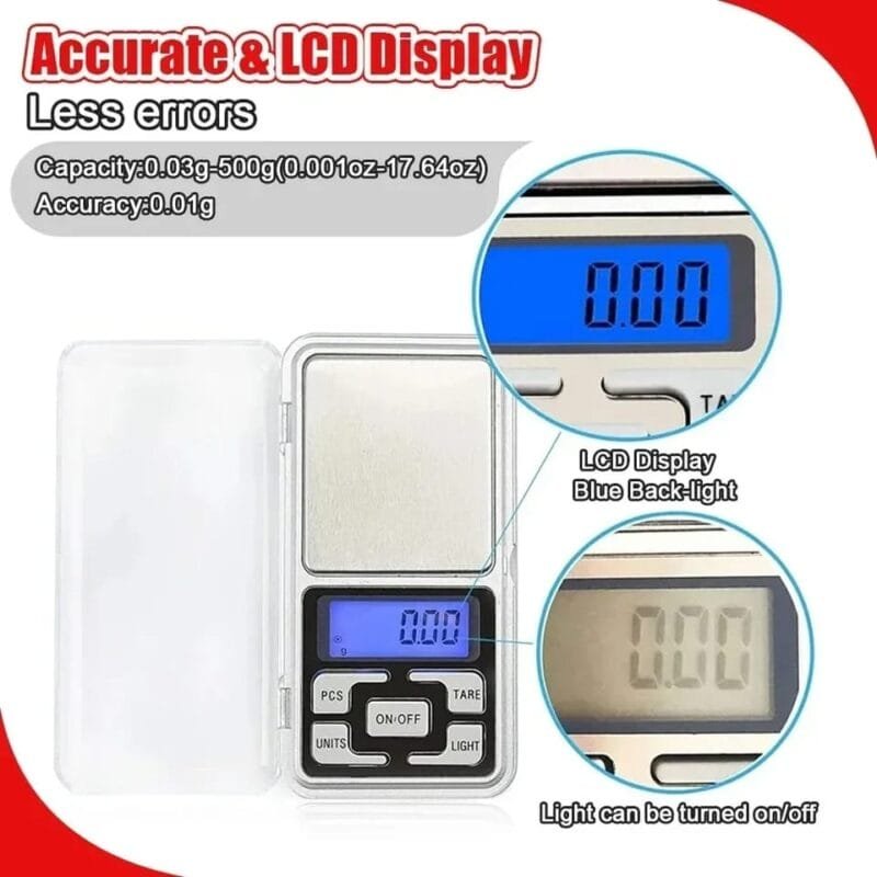 Mini Electronic Scales High Precision Pocket Digital Scale for Gold Sterling Jewelry Balance Gram For Kitchen Scale 500gx0.1g - Image 13