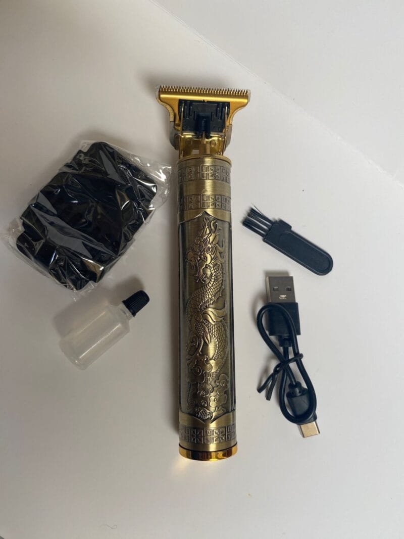 Alloy body (plastic and metal mix material ) - Vintage T9 Trimmer and Hair Clipper Cutting Machine For Men - Image 2