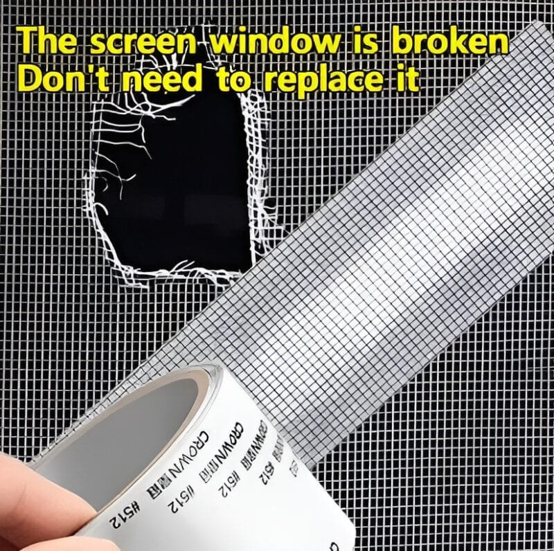 Mesh Roll Tape Window Screen Repair Patch | Keep Mosquitoes Out with Our Anti-Insect, Self-Adhesive Mesh Patch Tape - 25 yards