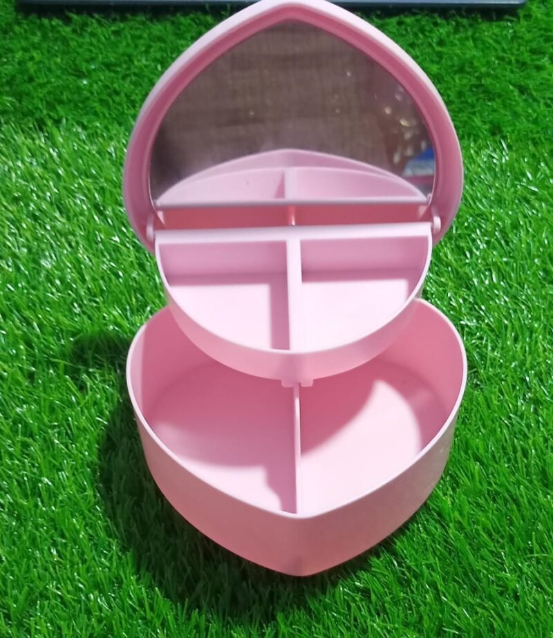 Heart-shaped Jewelry Box for Baby Girls Makeup Box (NW000291) - Image 2