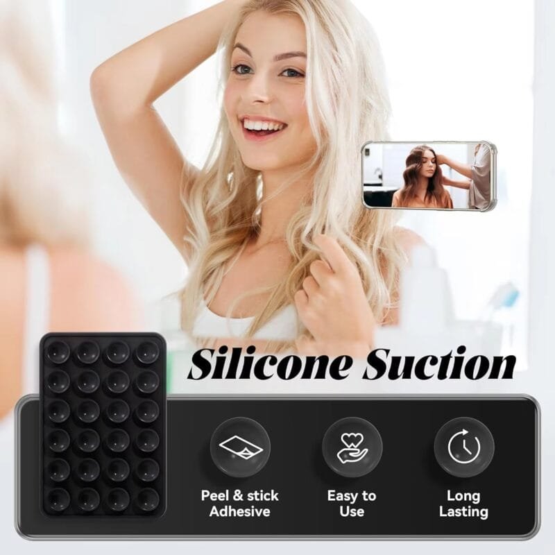 Mobile bubble Grip | Silicone Suction Cup Phone Strong Grip Holder, Hands-Free use Mobile Phone Holder (Random color) - Image 8