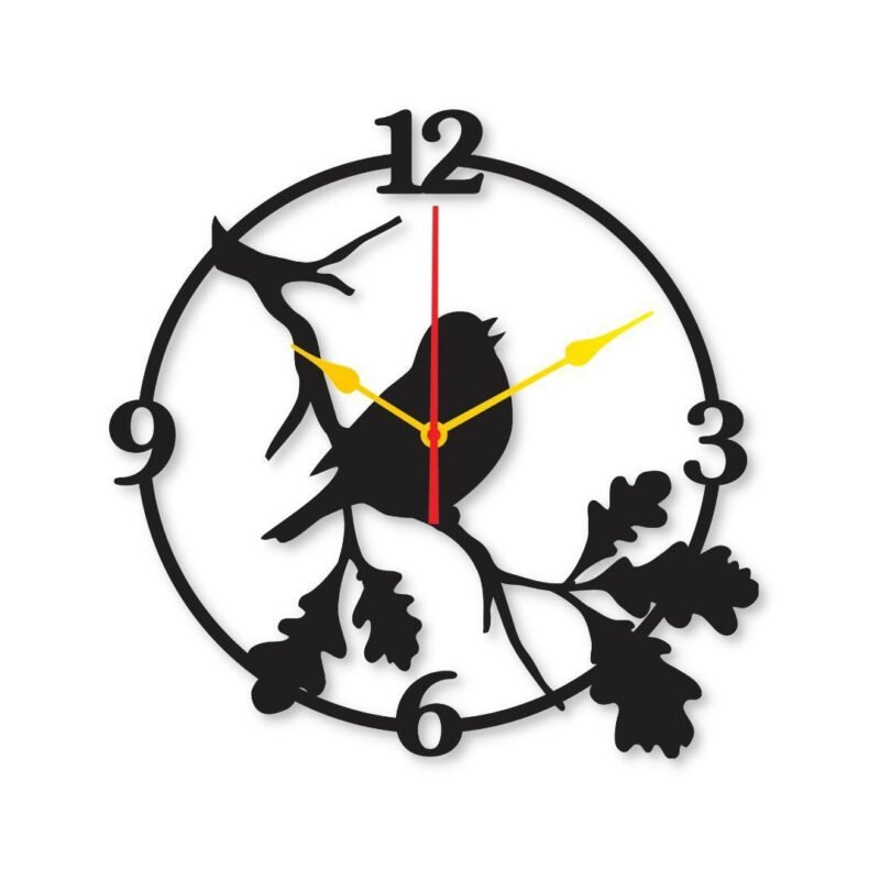 spparow dial 12x12   Wall Clock I Wall clocks for bedroom I Quartz Watch DIY Design  black color - Image 2