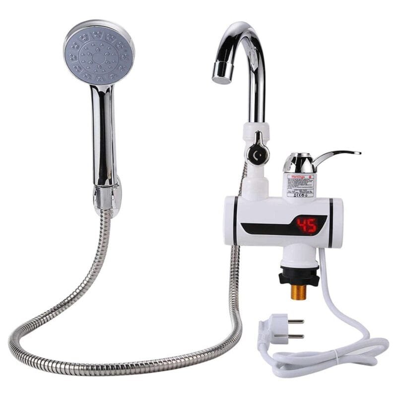 Without shower  Electric Hot Water Heater Faucet Kitchen Instant Heating Tap Water - Image 3