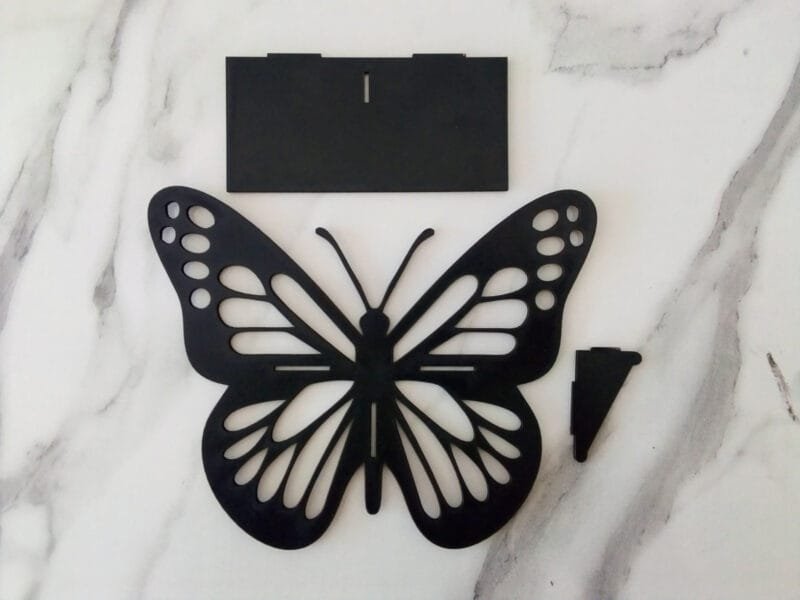Wall Decoration 3Pcs Butterfly Frame Shelf Wall Art Pack Of Three Art Home Decorations - Image 3