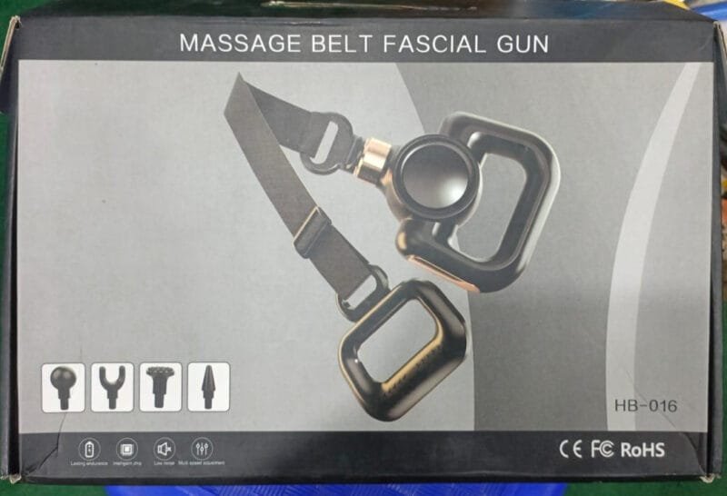 Rechargeable Massager Facial with Belt Model HB-016  04 Massage head attachement for muscle pain relief (random color) - Image 2