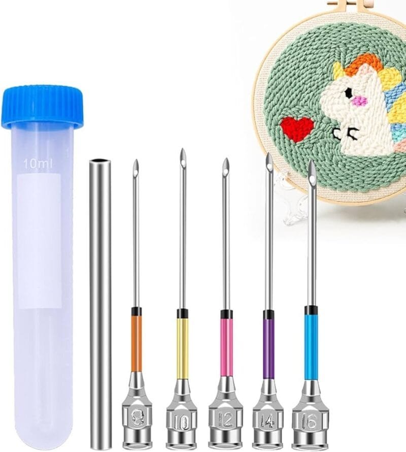Embroidery Stitching Punch 5 Needles Tool Adjustable Sewing  Tool  Easy Stitch Embroidery Stitching Punch