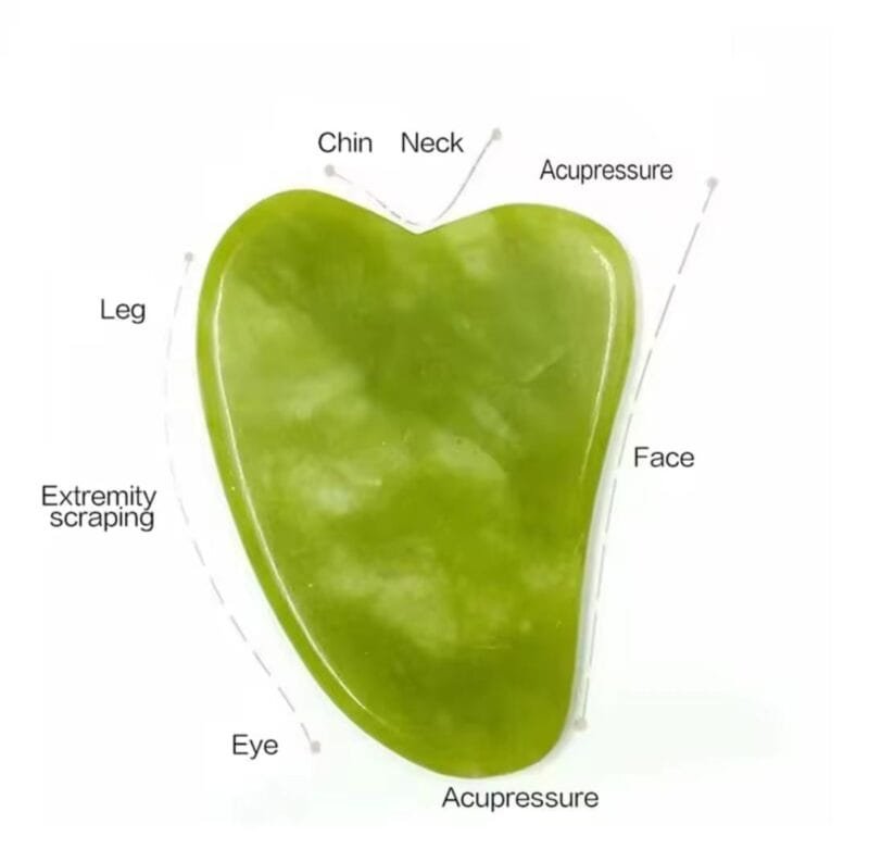 Flawless Jade Roller With Stone (Marble) - Image 3