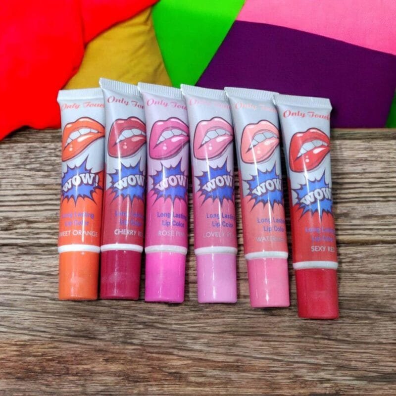 Pack Of 6 High Pigmented Lip Gloss Lipstick Tattoo Peel Off Durable Waterproof Tattoo Lip Gloss Easy Peel Off Lip Gloss - Image 3