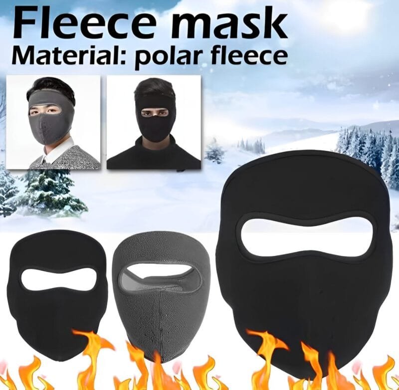 Winter Cycling Face Mask Windproof Men Women For Skiing Snowboarding Motorcycle - Random Color (Without Visor) - Image 3