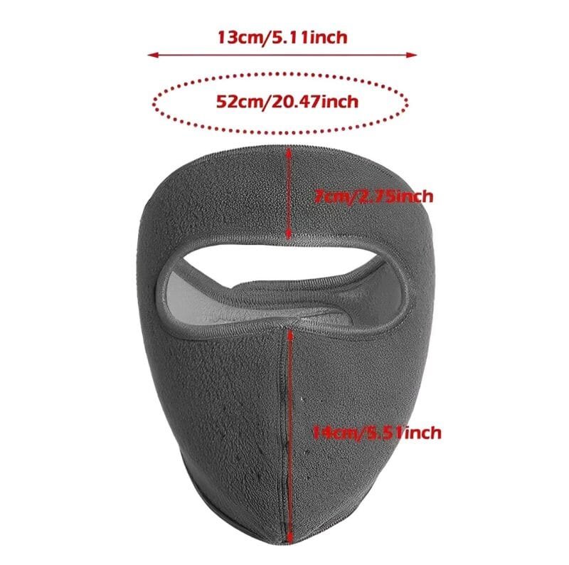 Winter Cycling Face Mask Windproof Men Women For Skiing Snowboarding Motorcycle - Random Color (Without Visor) - Image 11