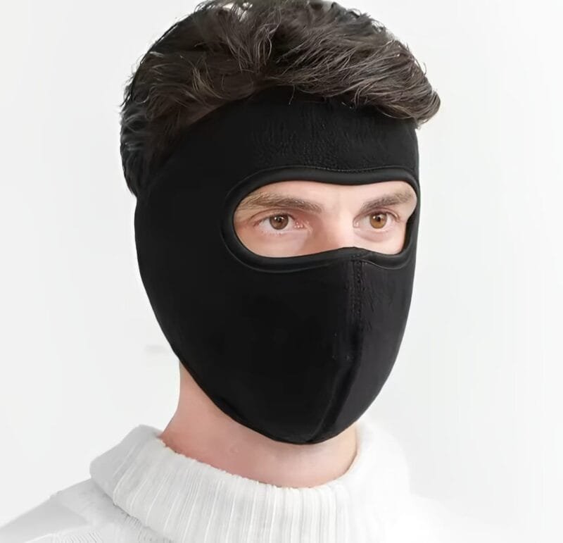 Winter Cycling Face Mask Windproof Men Women For Skiing Snowboarding Motorcycle - Random Color (Without Visor)