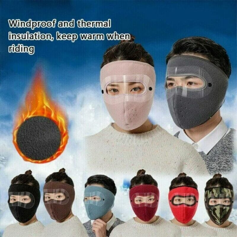 Windproof Anti Dust Full Face Masks /  Winter Warm Mask Windproof Motorcycle Cycling Face Mask Bike Riding (random color) - Image 4