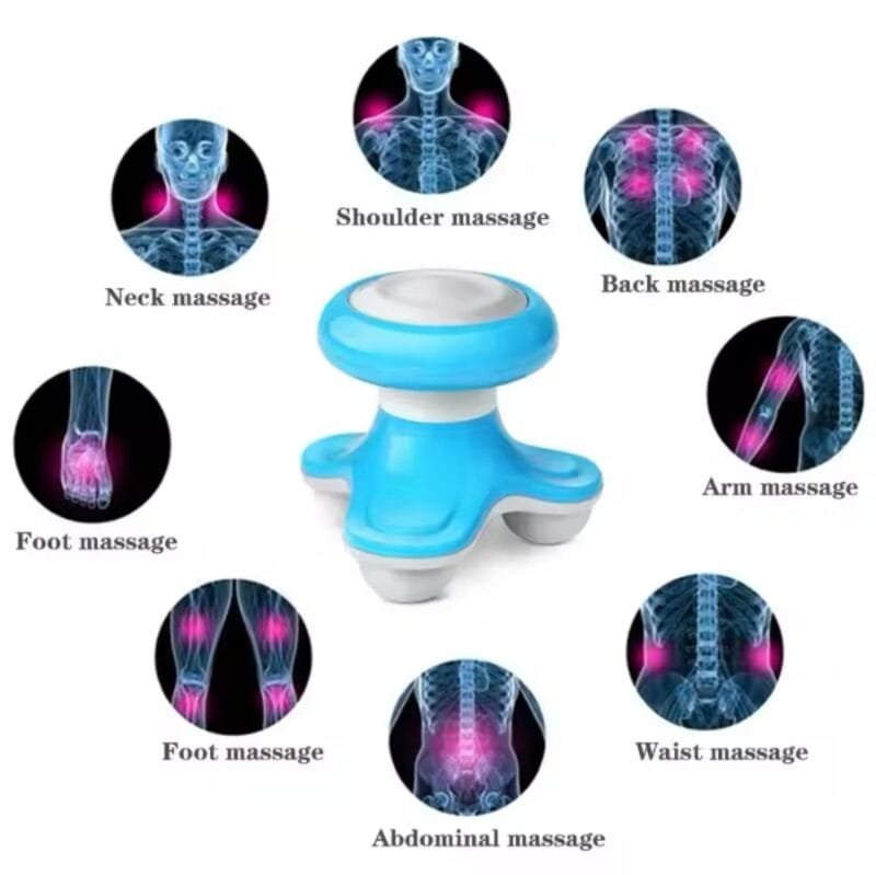 Mini Portable Full Body Relaxation Massage Wave Vibrating USB triangle Electric Handle Massager . - Image 9