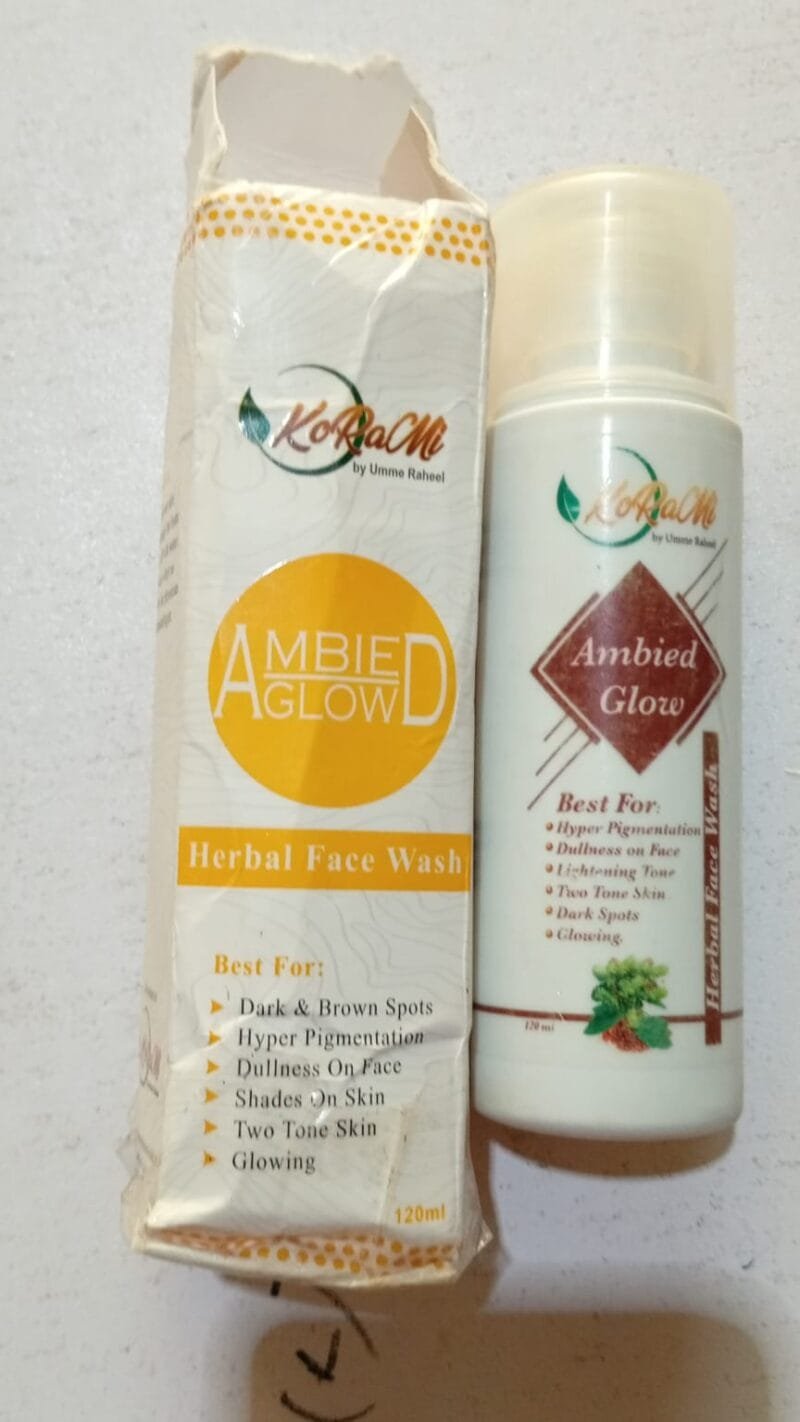 (NW000157) AMBIED GLOW FACEWASH Hyper Pigmentation Dullness on Face Lightening Tone Two Tone Skin Dark Spots Glowing - Image 2