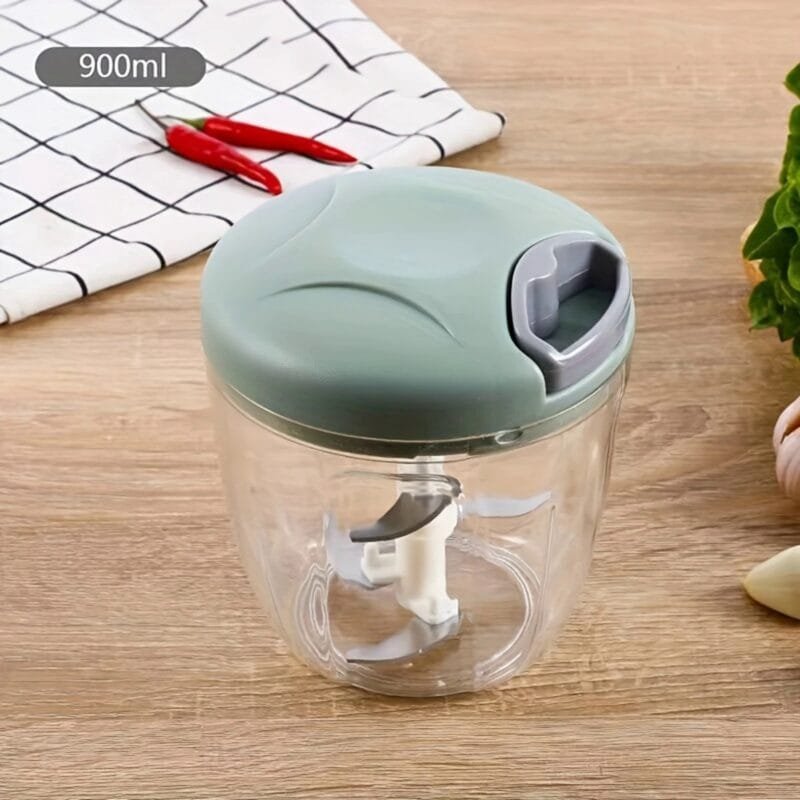 Hand Pulled Multipurpose Chopper & Cutter | Rope Pulled Chopper Multifunctional Meat Grinder, Vegetable Cutter (Random Color) - Image 9