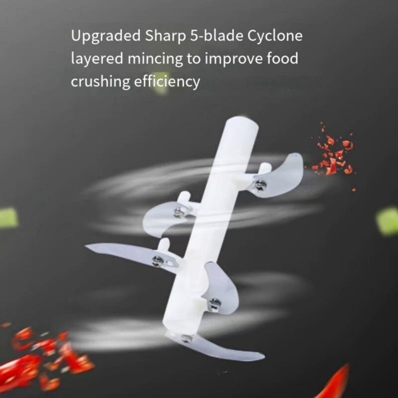 Hand Pulled Multipurpose Chopper & Cutter | Rope Pulled Chopper Multifunctional Meat Grinder, Vegetable Cutter (Random Color) - Image 10