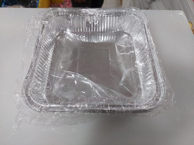 Square Aluminum Foil Food Container | Disposable Aluminium Food Plate Bowl - 10pcs - Image 6