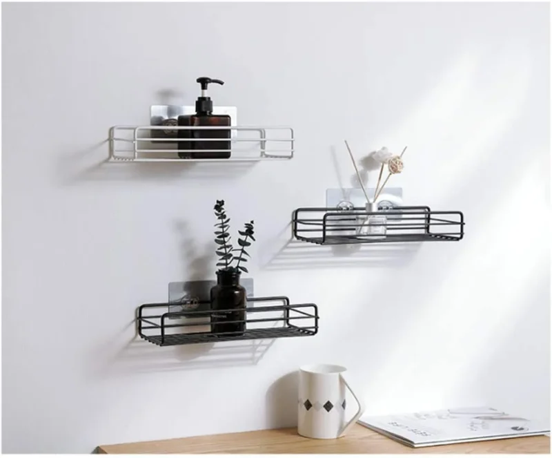 Multipurpose Wall Mount Metal Bathroom Shelf and Rack for Home and Kitchen. - Image 3