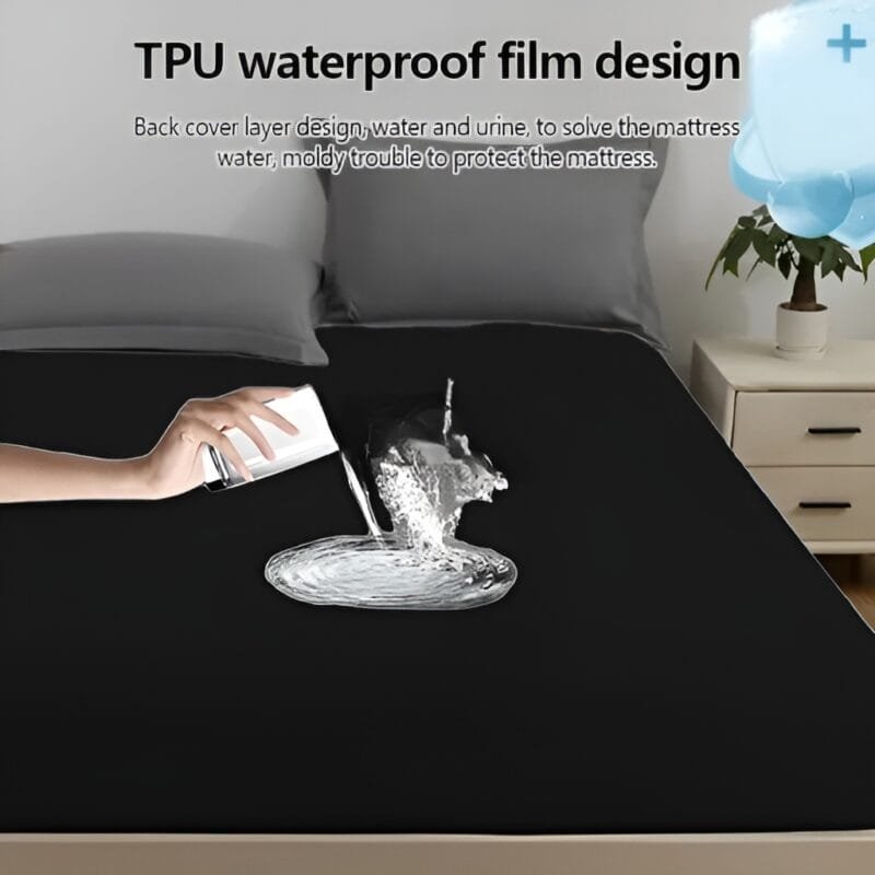 Waterproof Mattress Protector | Fitted Breathable Mattress Cover - Image 3