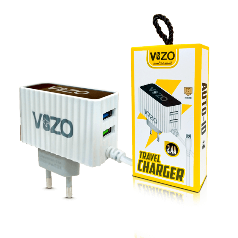 Kw300 2.4A Fast Travel Charger | Android Iphone Phone Charger with Data Cable